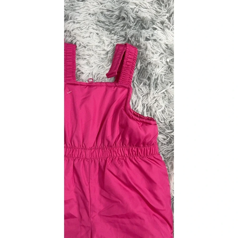 London Fog Baby Girls Pink Winter Snow Bib Overalls Ski Pants Size 12M